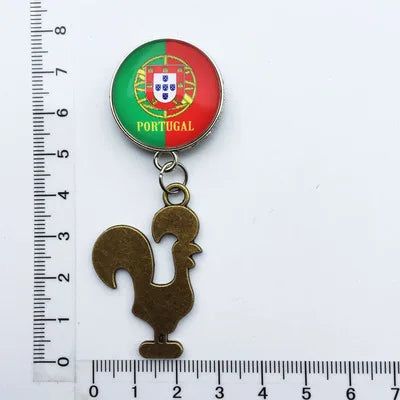 National Flags Fridge Magnet World Tourist Souvenirs Belgium Austria Chile  Refrigerator Magnetic Stickers Collection Gifts - Grand Goldman