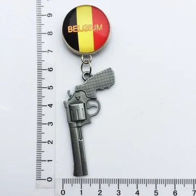 National Flags Fridge Magnet World Tourist Souvenirs Belgium Austria Chile  Refrigerator Magnetic Stickers Collection Gifts - Grand Goldman