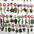 National Flags Fridge Magnet World Tourist Souvenirs Belgium Austria Chile  Refrigerator Magnetic Stickers Collection Gifts - Grand Goldman