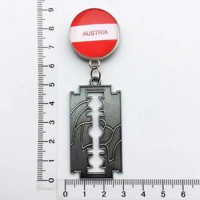 National Flags Fridge Magnet World Tourist Souvenirs Belgium Austria Chile  Refrigerator Magnetic Stickers Collection Gifts - Grand Goldman