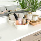 NaturalCozy 5-Piece Rectangle Storage Basket Set- Natural Cotton Rope Woven for Organizing! Small Basket for Montessori, Baby Nursery, Dog Toy Baskets, Cat Toy Box, Bathroom Organization Bin - Grand Goldman