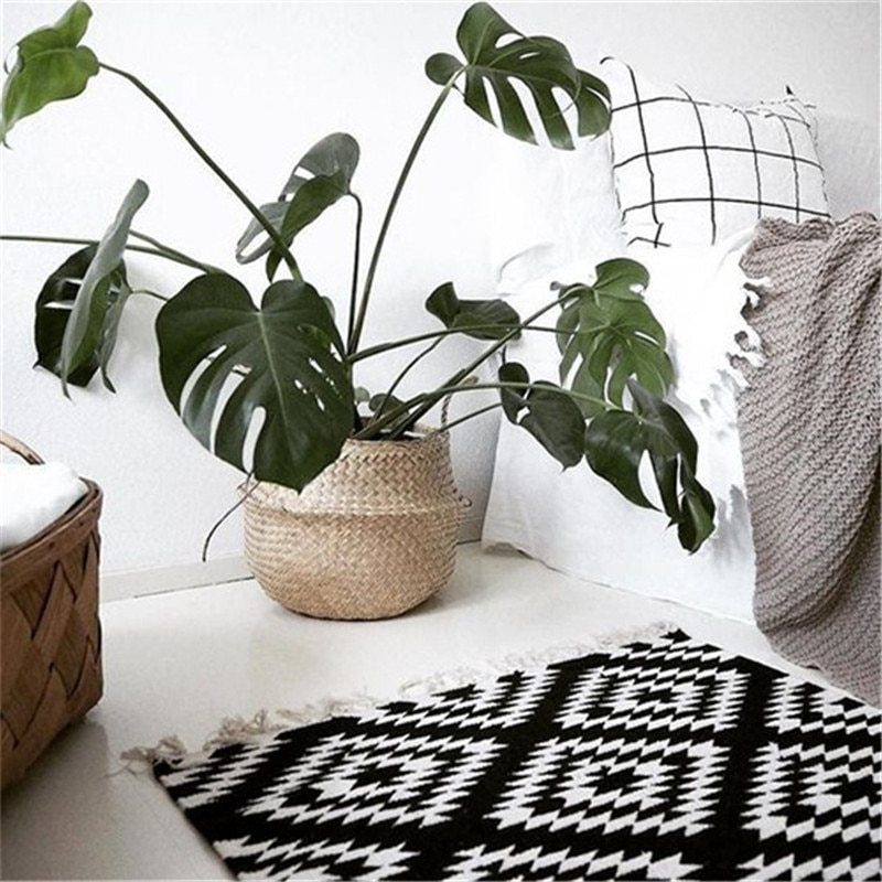 Natural sewed woven storage basket - Grand Goldman