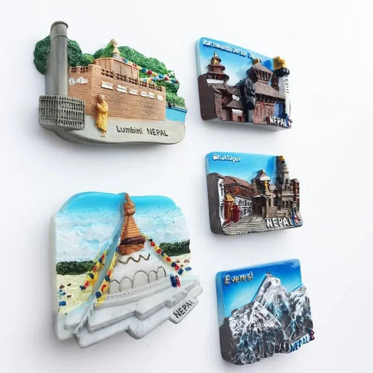Nepal Fridge Magents Tourist Souvenir Lumbini Durbar Everest Refrigerator Magnetic Stickers Commemorative Magnet Home Decoration - Grand Goldman