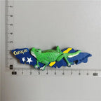 Netherlands Curacao Tourist Souvenirs Gift Stereo Resin Refrigerator Magnetic Stickers 3D Lizard Magnets for Refrigerators - Grand Goldman