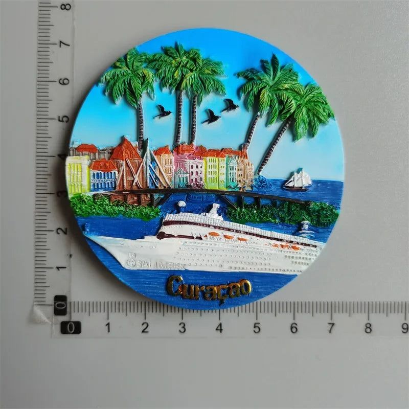 Netherlands Curacao Tourist Souvenirs Gift Stereo Resin Refrigerator Magnetic Stickers 3D Lizard Magnets for Refrigerators - Grand Goldman