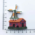 Netherlands Magnetic Stickers Holland Windmill Refrigerator Magnets Amsterdam Curacao Tulips Travel Souvenir Resin Craft Gifts - Grand Goldman