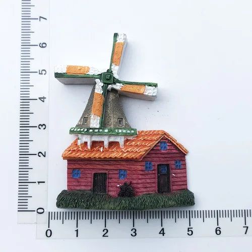 Netherlands Magnetic Stickers Holland Windmill Refrigerator Magnets Amsterdam Curacao Tulips Travel Souvenir Resin Craft Gifts - Grand Goldman