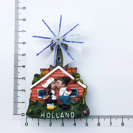 Netherlands Magnetic Stickers Holland Windmill Refrigerator Magnets Amsterdam Curacao Tulips Travel Souvenir Resin Craft Gifts - Grand Goldman