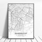 Netherlands Hagiere Leeuwarden Heerlen Germany Map Poster - Grand Goldman