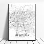 Netherlands Hagiere Leeuwarden Heerlen Germany Map Poster - Grand Goldman