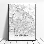 Netherlands Hagiere Leeuwarden Heerlen Germany Map Poster - Grand Goldman