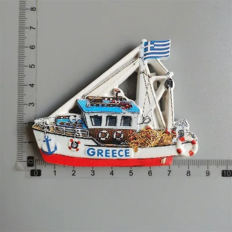 New York London UK Belgium Bahamas Amsterdam Tokyo Japan Greece Dubai Switzerland Italy Spain Tourist Souvenir Magnetic Sticker - Grand Goldman