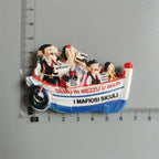 New York London UK Belgium Bahamas Amsterdam Tokyo Japan Greece Dubai Switzerland Italy Spain Tourist Souvenir Magnetic Sticker - Grand Goldman