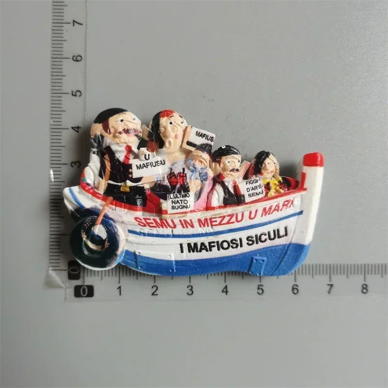 New York London UK Belgium Bahamas Amsterdam Tokyo Japan Greece Dubai Switzerland Italy Spain Tourist Souvenir Magnetic Sticker - Grand Goldman