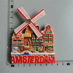 New York London UK Belgium Bahamas Amsterdam Tokyo Japan Greece Dubai Switzerland Italy Spain Tourist Souvenir Magnetic Sticker - Grand Goldman