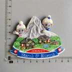 New York London UK Belgium Bahamas Amsterdam Tokyo Japan Greece Dubai Switzerland Italy Spain Tourist Souvenir Magnetic Sticker - Grand Goldman