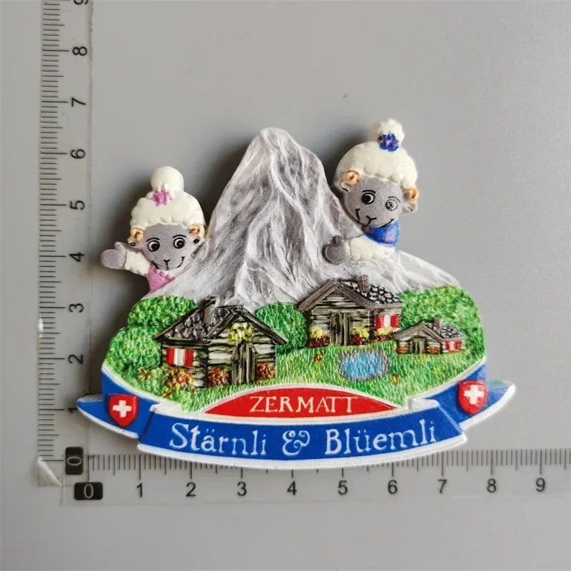 New York London UK Belgium Bahamas Amsterdam Tokyo Japan Greece Dubai Switzerland Italy Spain Tourist Souvenir Magnetic Sticker - Grand Goldman