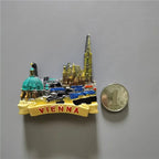 New Zealand French Brussels Italy Sicily Italy Australia Sydney Germany United States Hungary British Tourism Fridge Magnets - Grand Goldman