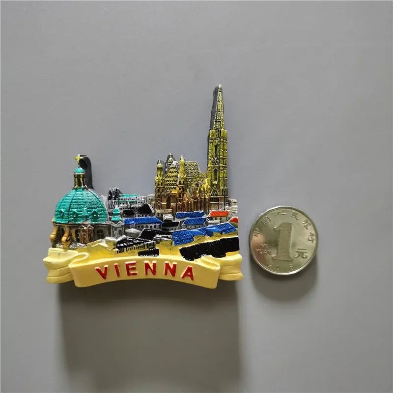 New Zealand French Brussels Italy Sicily Italy Australia Sydney Germany United States Hungary British Tourism Fridge Magnets - Grand Goldman