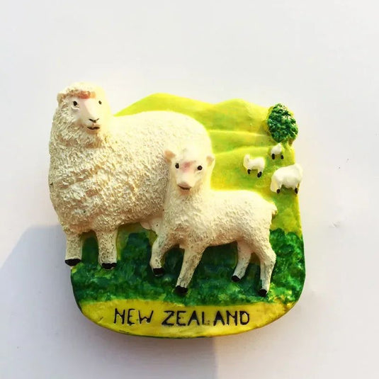 New Zealand Fridge Magnets Tourist Souvenirs Kiwi Sheep Cute Animals Refrigerator Magnetic Stickers on The Fridge Home Decor - Grand Goldman