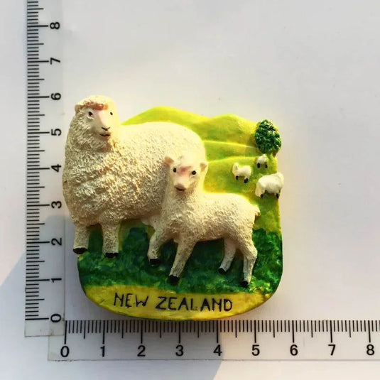 New Zealand Fridge Magnets Tourist Souvenirs Kiwi Sheep Cute Animals Refrigerator Magnetic Stickers on The Fridge Home Decor - Grand Goldman