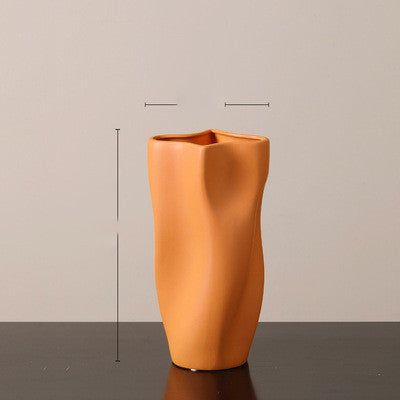 New Arrival Creative Modern Morandi Colorful Unique Shape Home Decoration Ceramic Porcelain Vases - Grand Goldman