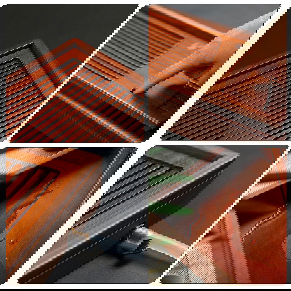 New Carbonized Bamboo Tea Tray - Grand Goldman