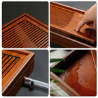 New Carbonized Bamboo Tea Tray - Grand Goldman