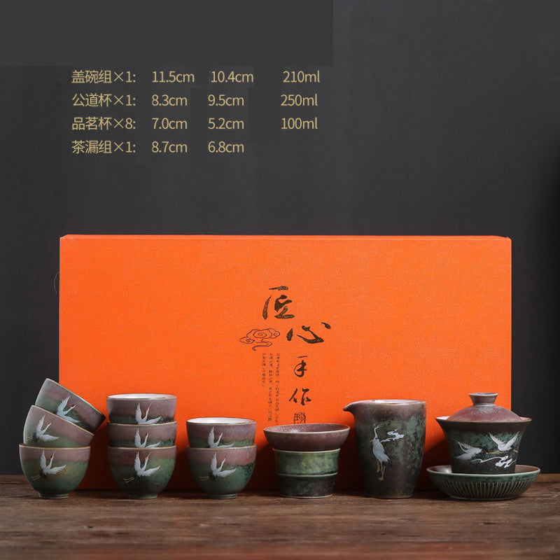 New Chinese Crane Kung Fu Tea Set - Grand Goldman