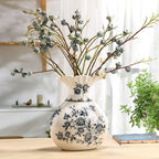 New Chinese Style Retro Blue And White Porcelain Vase - Grand Goldman