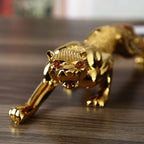 New Golden Leopard Statue, Resin Modern Sculpture Animal Home Decoration - Grand Goldman