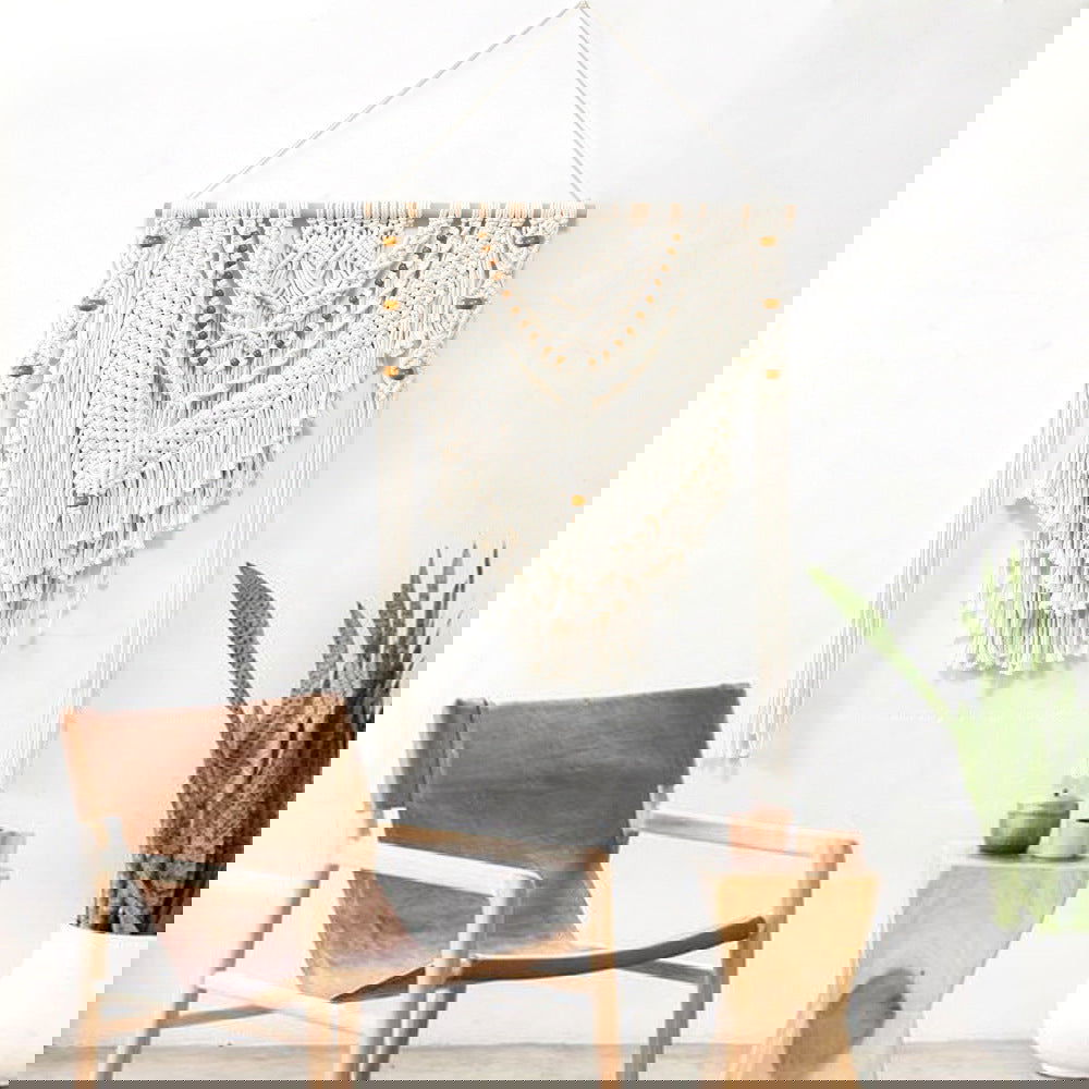 New Retro Style Woven Tapestry Handmade Home Fabric Bedroom Decorative Wall Hangings - Grand Goldman