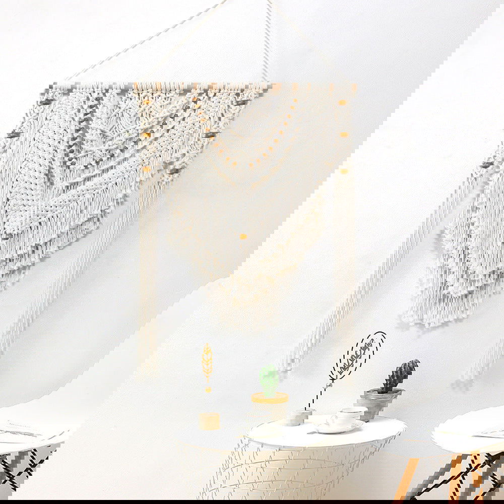 New Retro Style Woven Tapestry Handmade Home Fabric Bedroom Decorative Wall Hangings - Grand Goldman