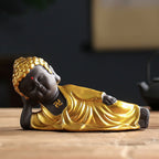 New Zisha Small Tathagata Buddha Statue Zen Car Ornament - Grand Goldman