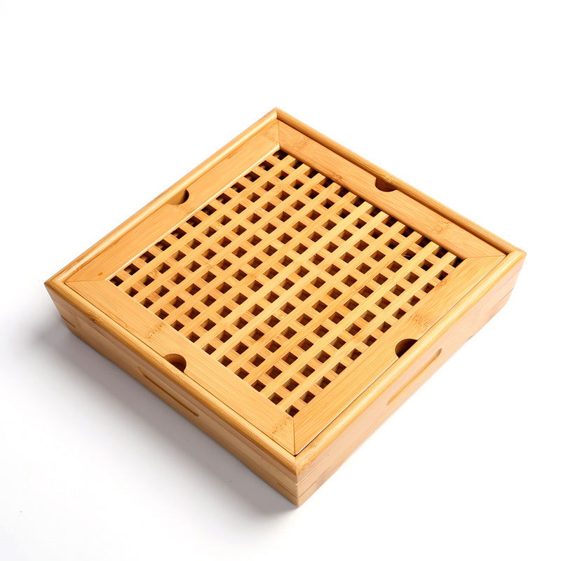 Ningya bamboo tea tray square size tea table - Grand Goldman