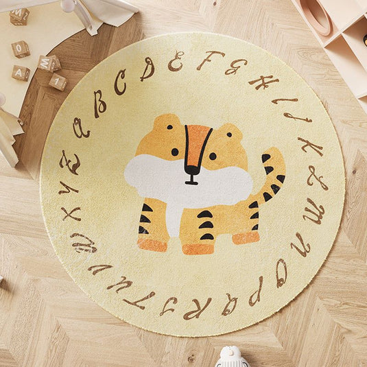 Nordic Cartoon Animal Round Carpet - Grand Goldman