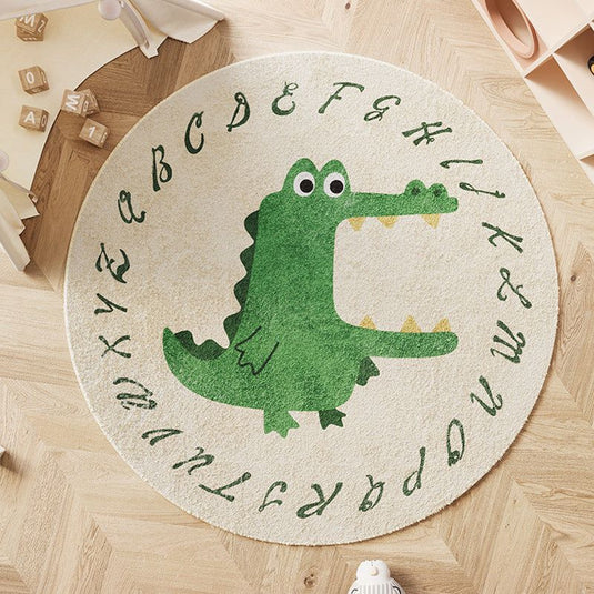 Nordic Cartoon Animal Round Carpet - Grand Goldman