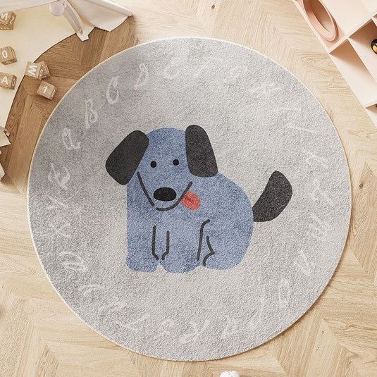 Nordic Cartoon Animal Round Carpet - Grand Goldman