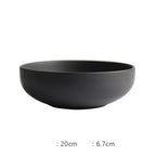Nordic Ceramic Rice Bowl Steak Plate Deep  Household Tableware Dish Set - Grand Goldman
