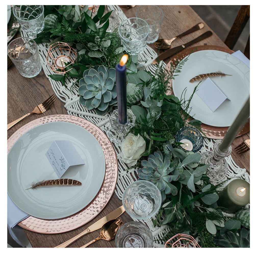 Nordic Decorative Hand Woven Table Carpet - Grand Goldman