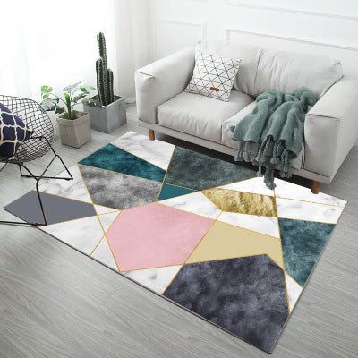 Nordic Marble Pattern Living Room Sofa Rug - Grand Goldman