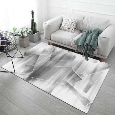 Nordic Marble Pattern Living Room Sofa Rug - Grand Goldman