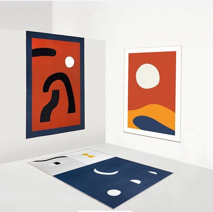 Nordic Modern Minimalist Living Room Carpet Abstract Side Carpet - Grand Goldman