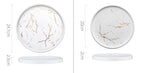 Nordic Style Marble Plate Household Ceramic Dish - Grand Goldman