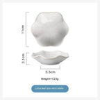 Nordic Tableware Saucer Hot Pot Sauce Dish Ceramic Tableware Plate - Grand Goldman