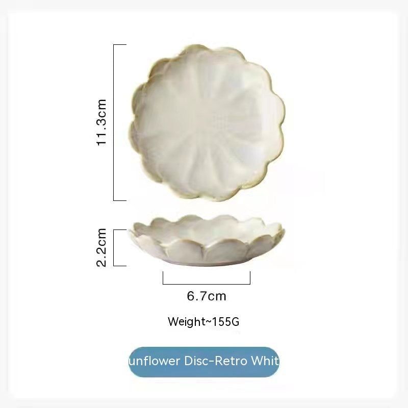 Nordic Tableware Saucer Hot Pot Sauce Dish Ceramic Tableware Plate - Grand Goldman