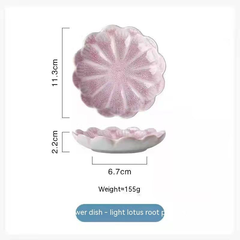 Nordic Tableware Saucer Hot Pot Sauce Dish Ceramic Tableware Plate - Grand Goldman