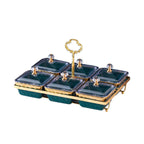 Nordic Ceramic Fruit Platter Creative Divided Plate Set - Grand Goldman