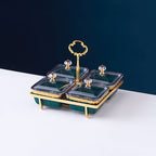 Nordic Ceramic Fruit Platter Creative Divided Plate Set - Grand Goldman