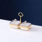 Nordic Ceramic Fruit Platter Creative Divided Plate Set - Grand Goldman